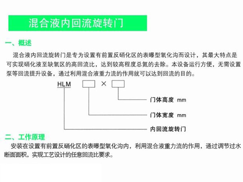 混合液內(nèi)回流旋轉(zhuǎn)門(mén)